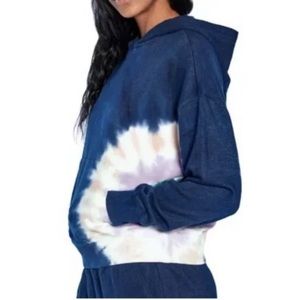 Wildfox | Tie Dye Sweatshirt Top Hoodie Blue French Terry Fabric